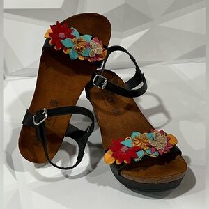 BioStep Colorful Floral Women's Sandals size:6